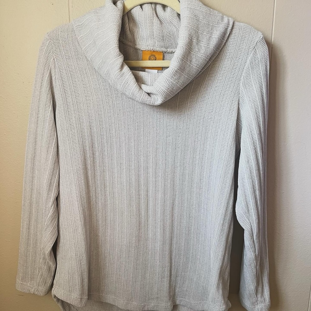 Ruby Rd Gray Turtleneck